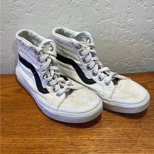 Off the Wall White Vans High Top Sneakers